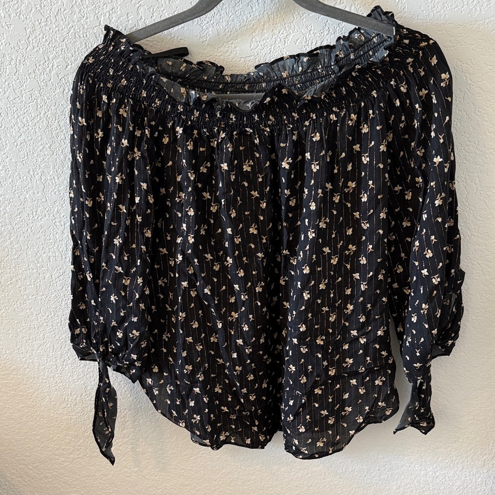 MICHAEL Michael Kors Navy Floral Blouse